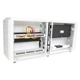 Armadio rack 19" Ghost con porta cieca Bianco