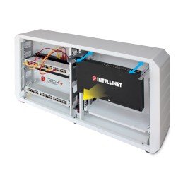 Armadio rack 19" Ghost con porta grigliata Bianco