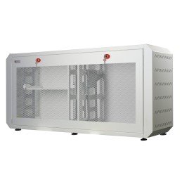 Armadio rack 19" Ghost con porta grigliata Bianco