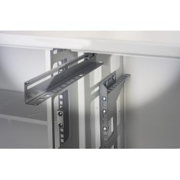 Armadio rack 19" Ghost con porta grigliata Bianco