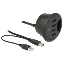 Hub USB 3.0 4 porte In-Desk Diametro 6 e 8 cm