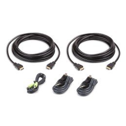 Kit Cavo KVM Sicurezza USB HDMI Visualizzazione Doppia 3m, 2L-7D03UHX5