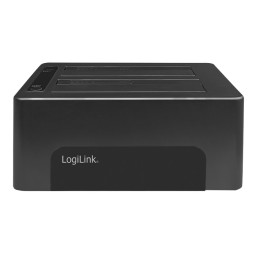 Docking Station USB3.0 Doppio Slot HDD/SSD SATA da 2.5"/3.5" Nero