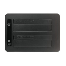 Docking Station USB3.0 Doppio Slot HDD/SSD SATA da 2.5"/3.5" Nero