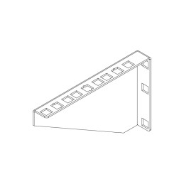 Staffa 3U per installazione verticali apparecchiature rack 19"