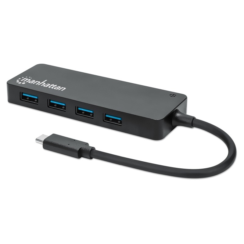 Hub USB 3.2 Gen 1 USB-C™ Maschio a 4 porte USB-A Femmina Nero