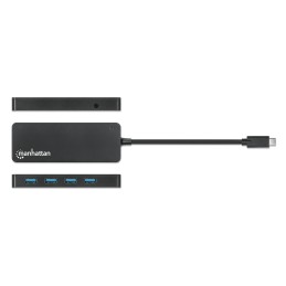 Hub USB 3.2 Gen 1 USB-C™ Maschio a 4 porte USB-A Femmina Nero