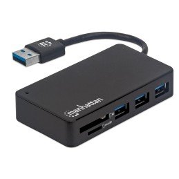 Hub USB 3.2 Gen 1 a 3 porte USB-A con Lettore Schede