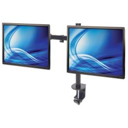 Supporto da Scrivania per 2 Monitor 13-32" con Morsetto