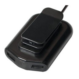 Caricatore da Auto 2 USB + 2 USB per Passeggeri Posteriori 24W