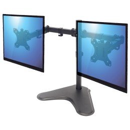 Supporto da Scrivania per 2 Monitor 13-32" con Base e Doppio Snodo