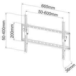 Staffa a Muro Fissa TV LED LCD 40-65"