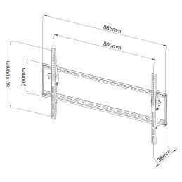 Staffa a Muro Fissa TV LED LCD 42-80"