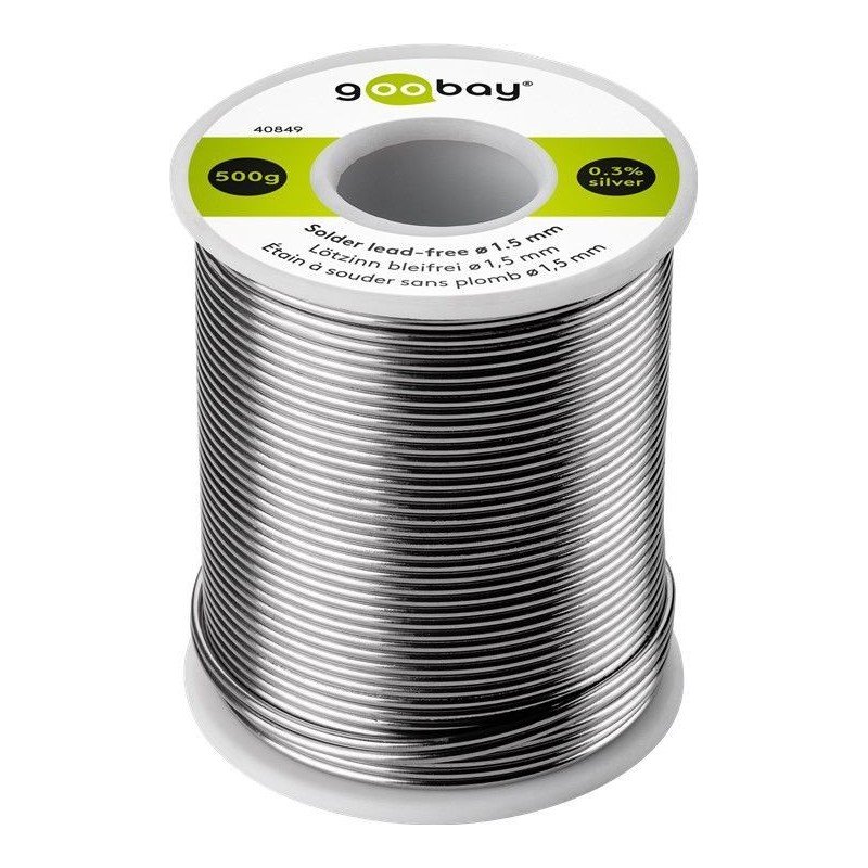 Stagno in Rotolo per Saldatura diam. 1.5 mm 500gr Stagno in Rotolo per Saldatura diam. 1.5 mm 500gr
