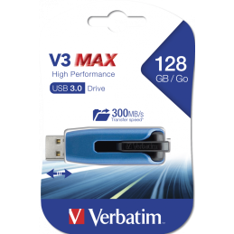 Memoria USB 3.0 Verbatim Retrattile 128GB Blu