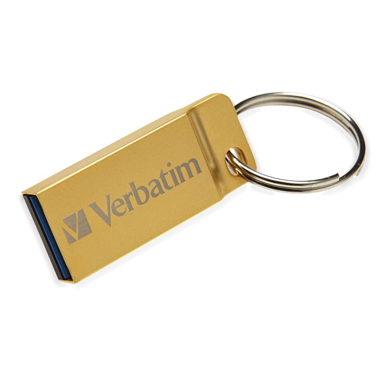 Mini Memoria USB 3.0 Verbatim con Portachiavi 64GB Oro