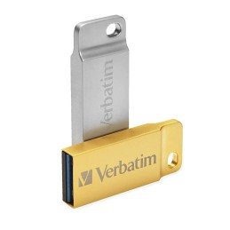 Mini Memoria USB 3.0 Verbatim con Portachiavi 64GB Oro