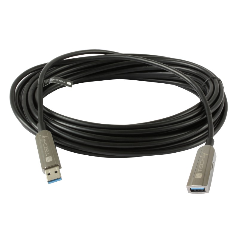 Cavo USB 3.0 SuperSpeed AOC in Fibra Ottica USB A M/F 30m Nero Cavo USB 3.0 SuperSpeed AOC in Fibra Ottica USB A M/F 30m Nero