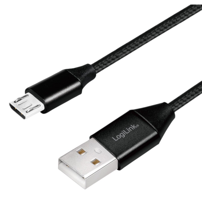 Cavo USB Micro-B Maschio/USB-A Maschio 0,3 m Nero Cavo USB Micro-B Maschio/USB-A Maschio 0,3 m Nero