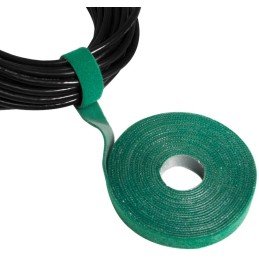 Rotolo di Velcro Gestione cavi Lunghezza 10m Larghezza 20mm Nero