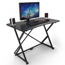 Scrivania Gaming Ergonomica Tavolo da Gioco per PC 110 cm Nero