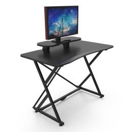 Scrivania Gaming Ergonomica Tavolo da Gioco per PC 110 cm Nero