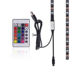 Striscia 30 LED RGB USB 2m per Retro-illuminazione TV A++