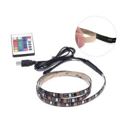 Striscia 30 LED RGB USB 2m per Retro-illuminazione TV A++