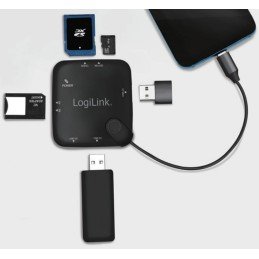 HUB Multifunzione On-The-Go Micro-USB e Lettore di Schede