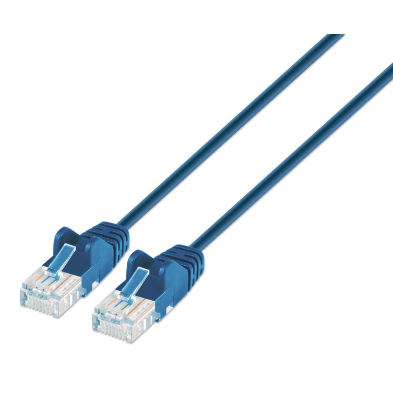 Cavo patch di rete Cat6 UTP Slim 2 m Blu Cavo patch di rete Cat6 UTP Slim 2 m Blu