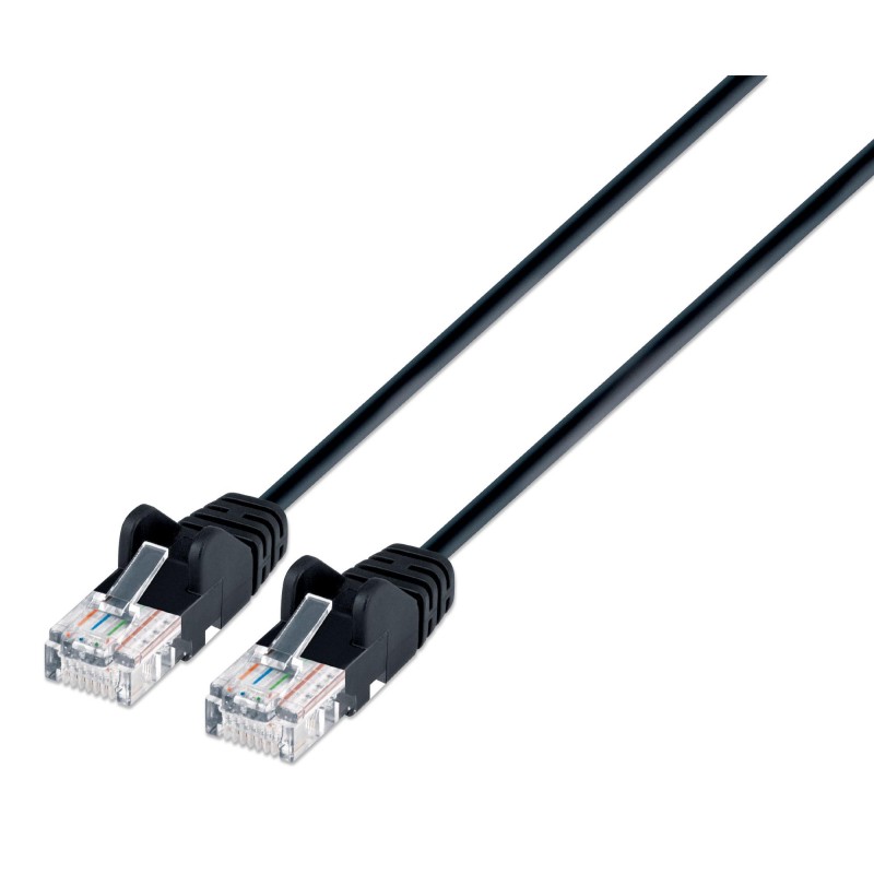 Cavo patch di rete Cat6 UTP Slim 1 m Nero Cavo patch di rete Cat6 UTP Slim 1 m Nero