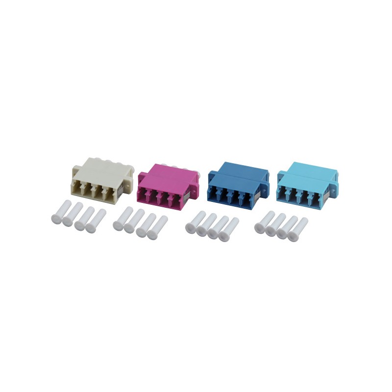 Adattatore Quadrupolo LC/PC Monomodale plastica Adattatore Quadrupolo LC/PC Monomodale plastica