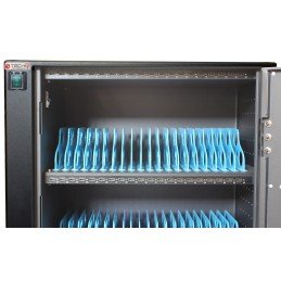 Carrello Stazione di Ricarica 80 USB Notebook o Smartphone Nero