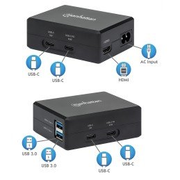 Hub USB-C™ con funzione di ricarica Power Delivery 45W