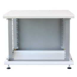 Armadio Rack 19" ideale per Accumulatori Fotovoltaico 8U P600mm Bianco