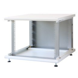 Armadio Rack 19" ideale per Accumulatori Fotovoltaico 8U P600mm Bianco