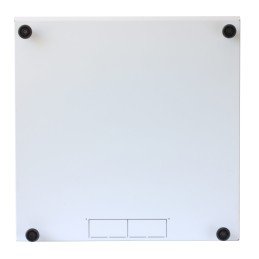 Armadio Rack 19" ideale per Accumulatori Fotovoltaico 8U P600mm Bianco