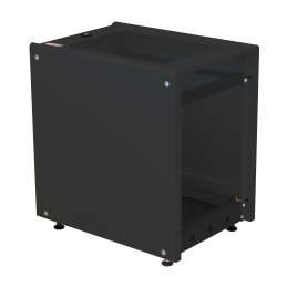 Armadio Rack 19" ideale per Accumulatori Fotovoltaico 8U P600mm Nero