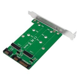 Adattatore 2x SATA SSU a 2x M.2 SATA