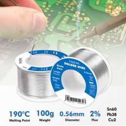 Stagno in Rotolo per Saldatura Rame 2% diam. 0,56 mm 100g