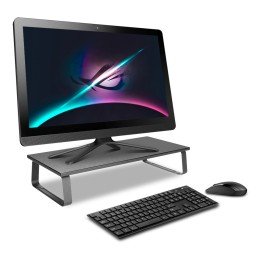 Stand Supporto di Rialzo per Monitor Laptop da Scrivania in Acciaio
