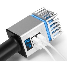 Ionizzatore Purificatore d'aria da Auto 12/24V 2xUSB, TX-130