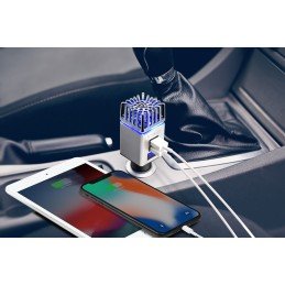 Ionizzatore Purificatore d'aria da Auto 12/24V 2xUSB, TX-130