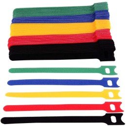 Fascette Fermacavo Multicolor in Velcro Set da 10pz