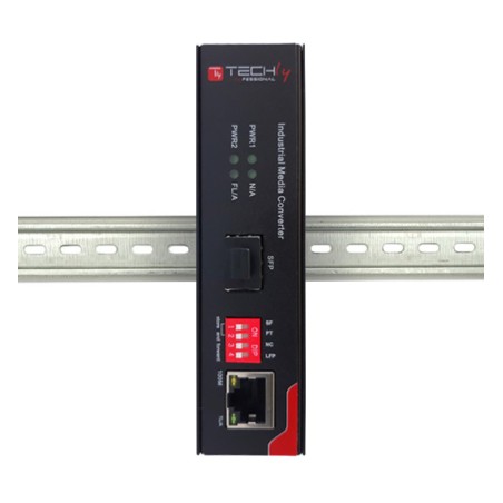Media Converter Industriale Fast Ethernet 10/100Base-TX a Fibra 100Base-FX