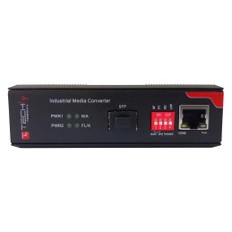 Media Converter Industriale Fast Ethernet 10/100Base-TX a Fibra 100Base-FX