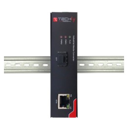 Media Converter Industriale PoE 10/100/1000BaseT a Fibra 1000BaseX