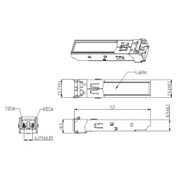 Transceiver 1.25Gbps Fibra Ottica 850nm LC