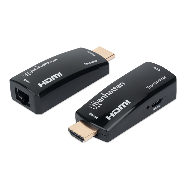 Extender HDMI Over Ethernet 1080p Compatto Nero