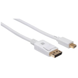 Cavo Mini DisplayPort Maschio a DisplayPort Maschio 4K 60Hz 1m Bianco